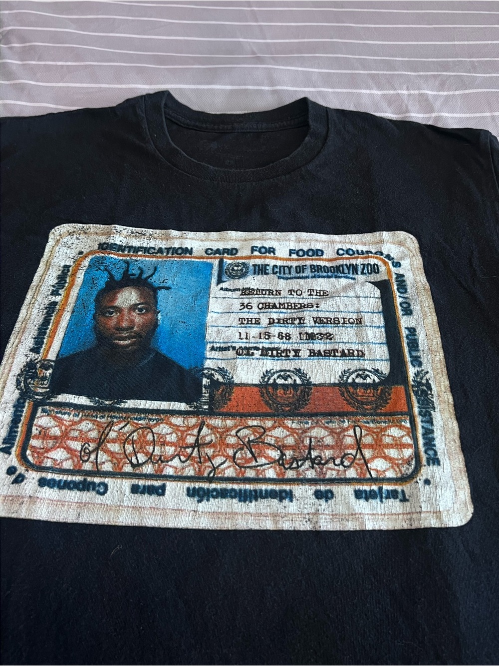 Ol’ Dirty Bastard Brooklyn Zoo album cover tee men’s Large